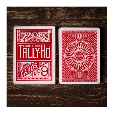 Tally-ho Circle Back Playing Cards Rojo